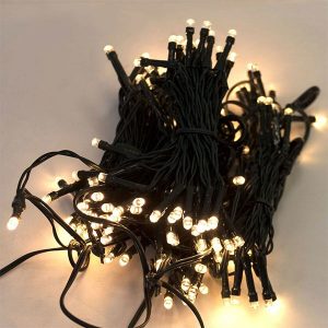 Lyskæde med 223 LED lys - til juletræ