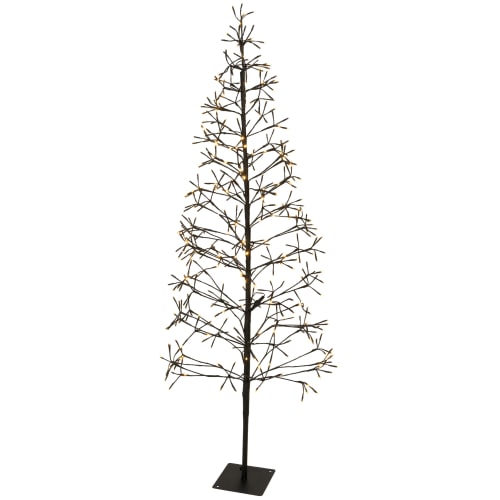 Juletræ med 160 LED lys - Varm hvid